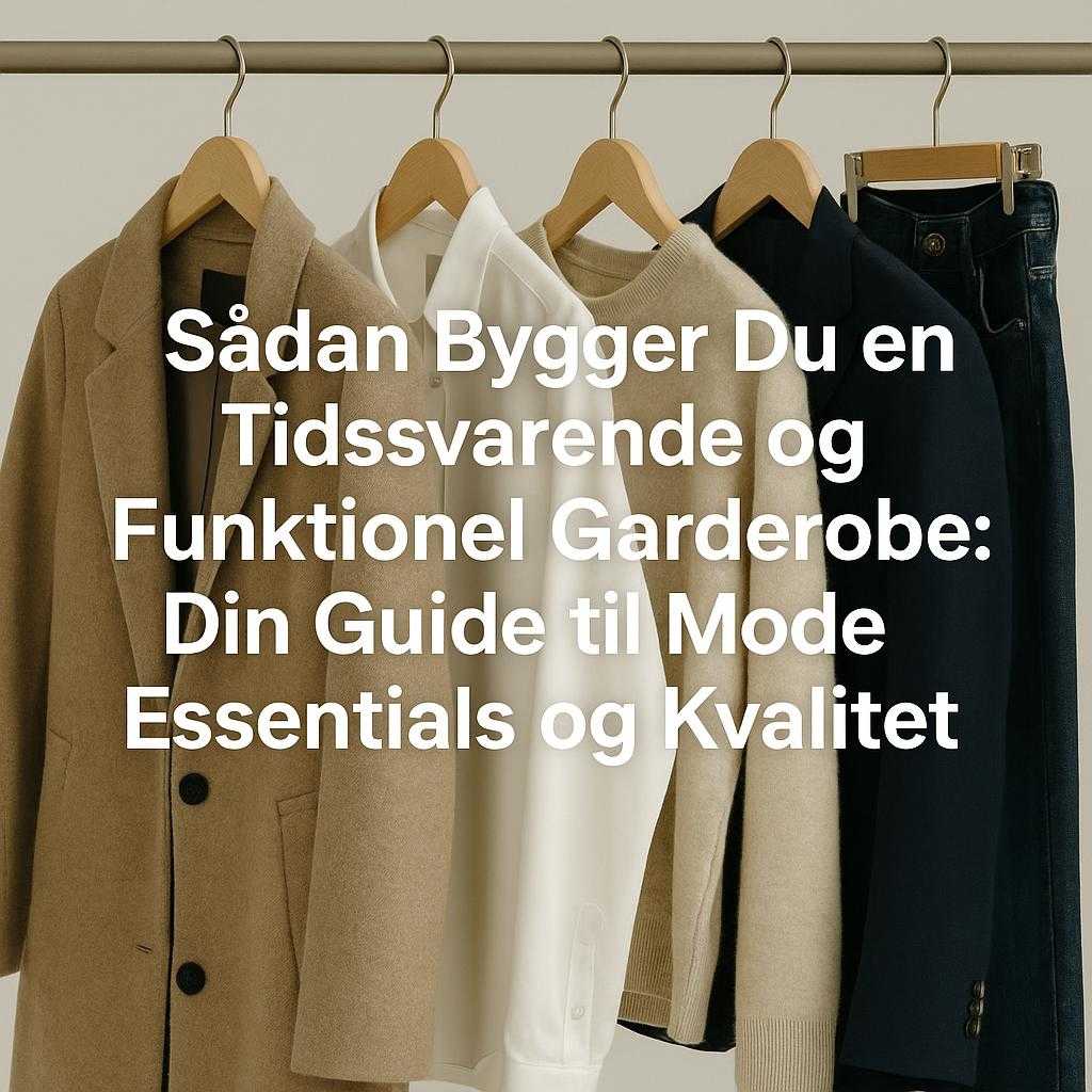 Sådan Bygger Du en Tidssvarende og Funktionel Garderobe: Din Guide til Mode Essentials og Kvalitet